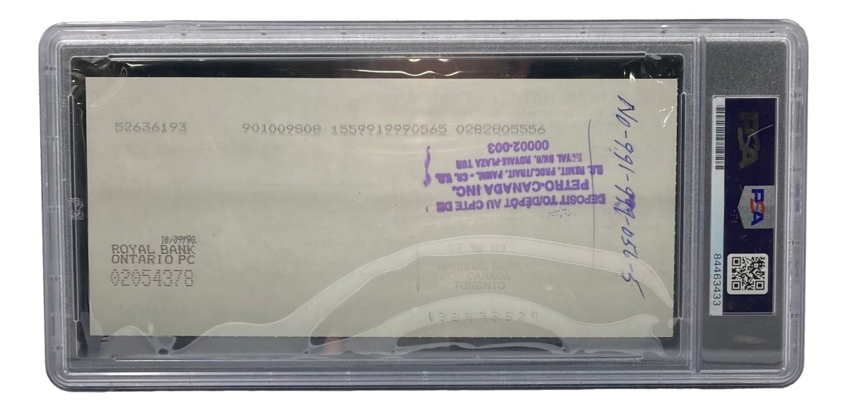 Authentic Maurice Richard Signed Montreal Canadiens Hockey Memorabilia - PSA/DNA Certified Bank Check #244 - Perfect for Sports Collectors & Hockey Fans Display