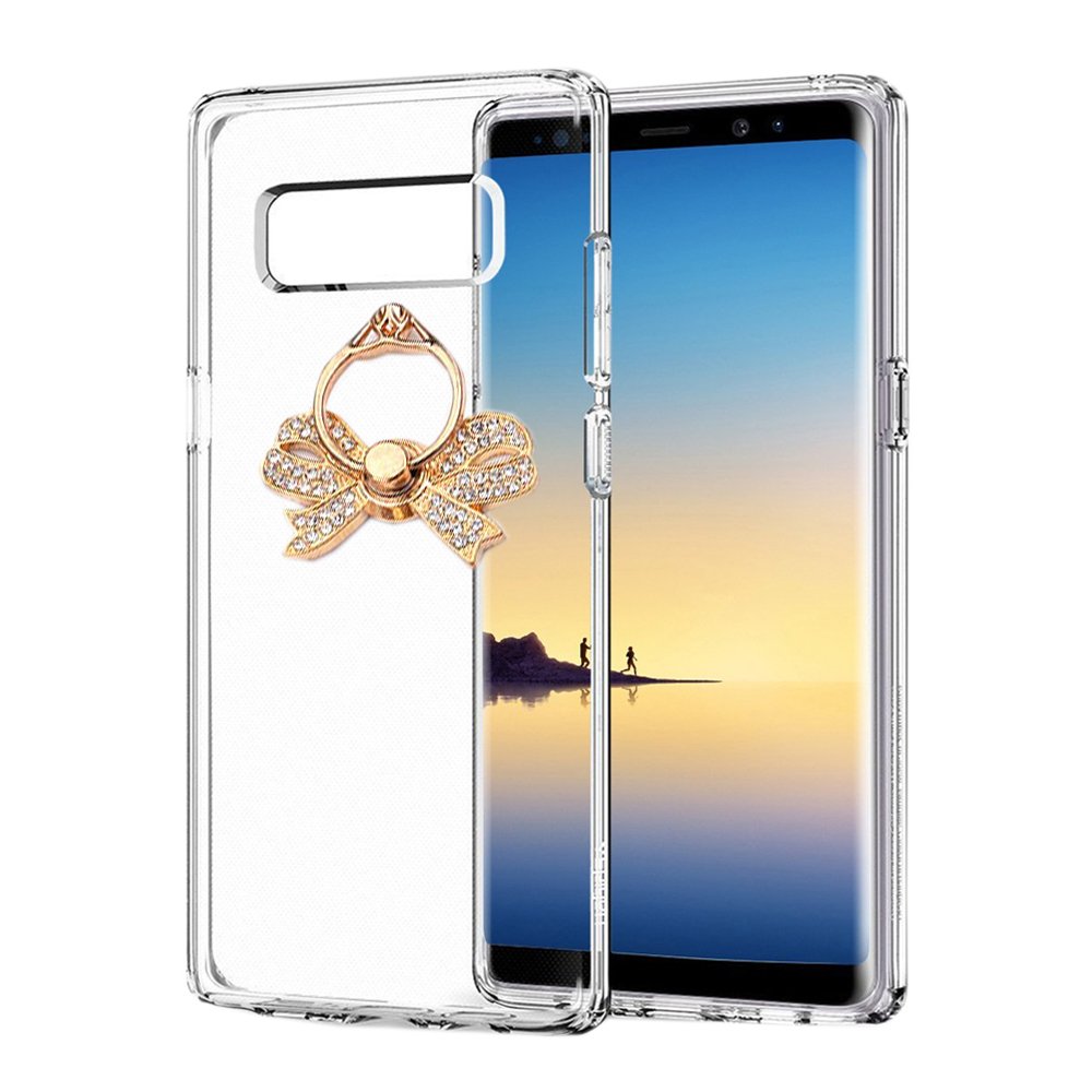 360° Rotating Ring Kickstand Shockproof Clear Case for iPhone 11 Pro Max 6.5 inch (2019) - Handmade Acrylic + TPU Soft Bumper with Anti-Scratch Protection | Perfect for Work, Travel & Outdoor Activities