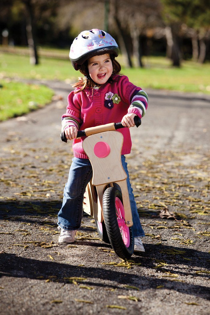 Prince Lionheart Whirl Balance Scooter for Kids - Natural & Pink Wooden Balance Bike for Toddlers 2-5 Years | Perfect for Indoor & Outdoor Play, Balance Training, and Early Childhood Development