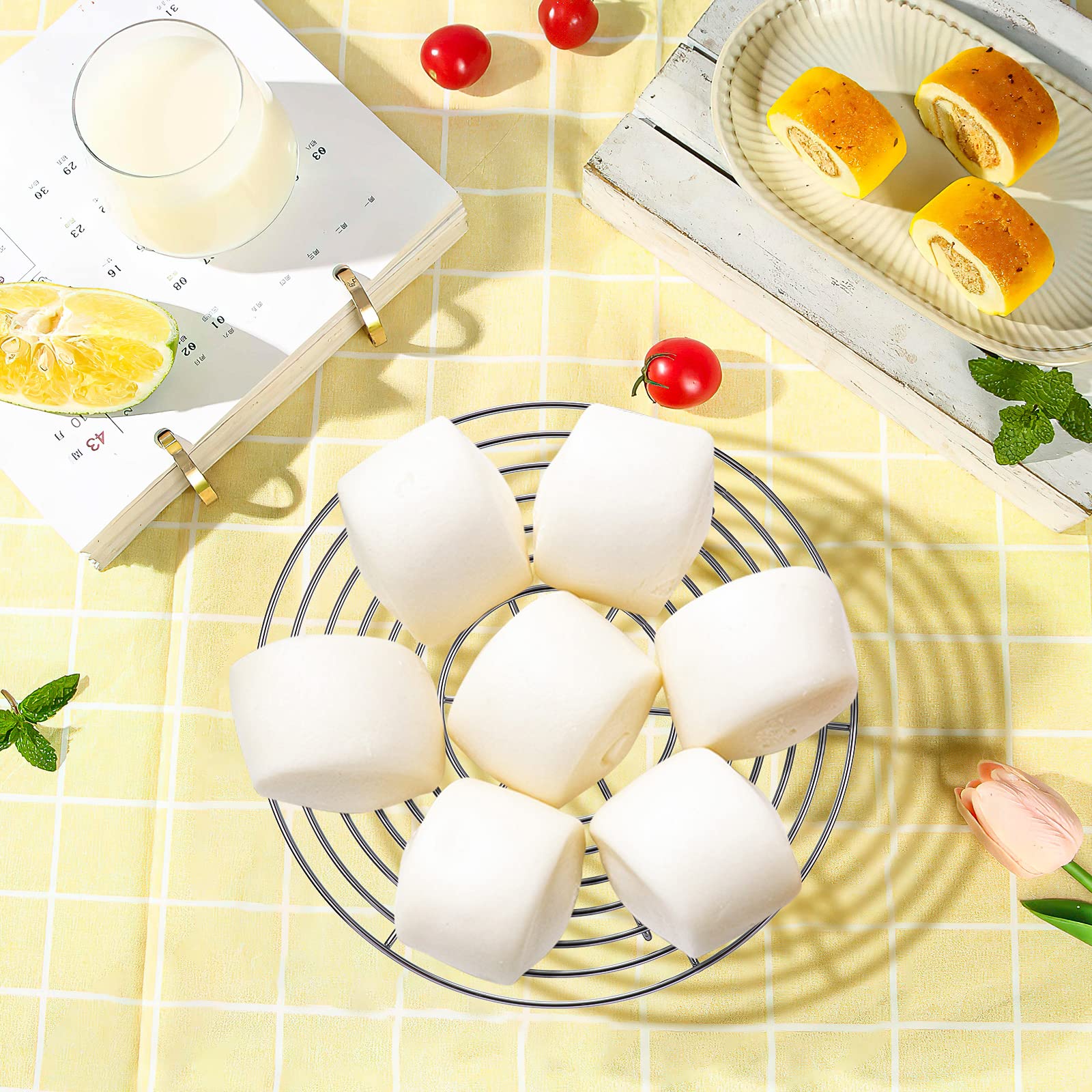Hemoton Stainless Steel Round Cooling Rack for Baking, Cooking, Steaming - Fits Air Fryer, Stockpot & Pressure Cooker | Perfect for Cooling Cookies, Roasting Veggies & Multi-Purpose Kitchen Use
