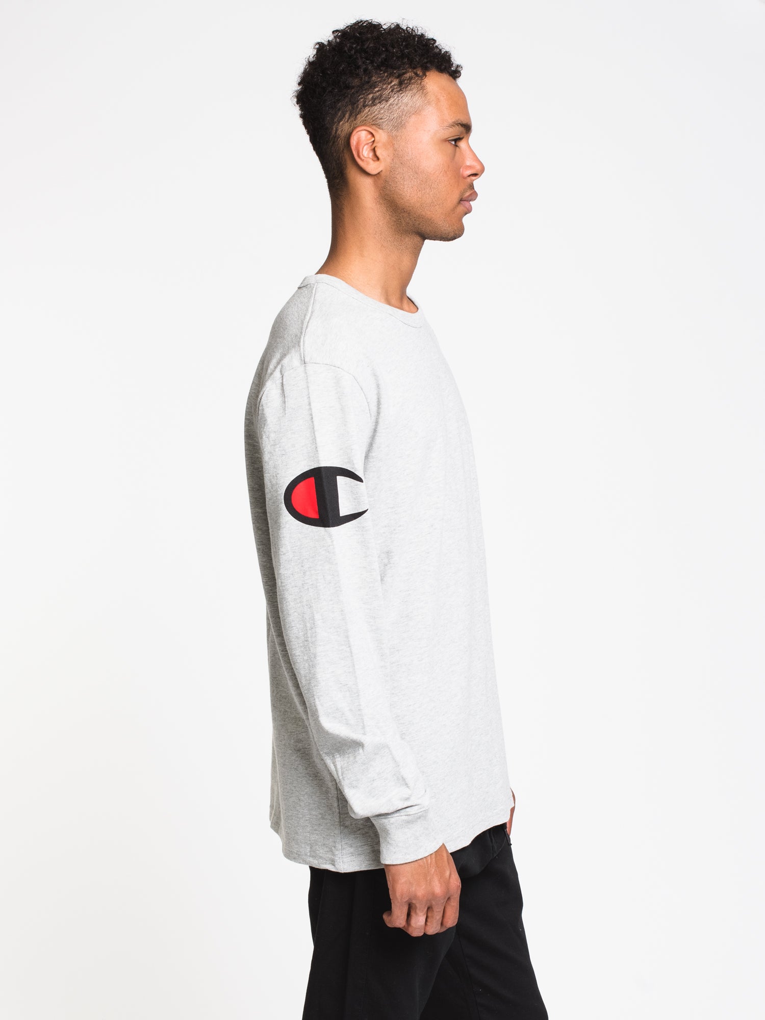 Champion Heritage Long Sleeve T-Shirt for Men & Women - Soft Cotton Crewneck Tee - Vintage Style Casual Wear for Everyday, Gym, and Street Fashion