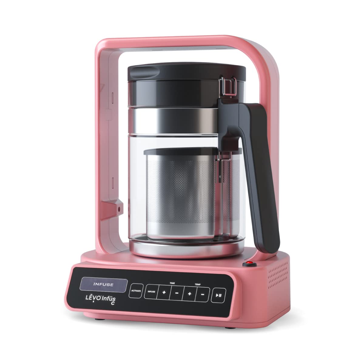 LEVO C - Large Batch Herbal Oil Infusion Machine for Cooking & Baking - Botanical Extractor & Decarboxylator - Make Infused Gummies, Tinctures, Brownies, Edibles - Perfect for Home Chefs & Cannabis Enthusiasts - Guava Pink