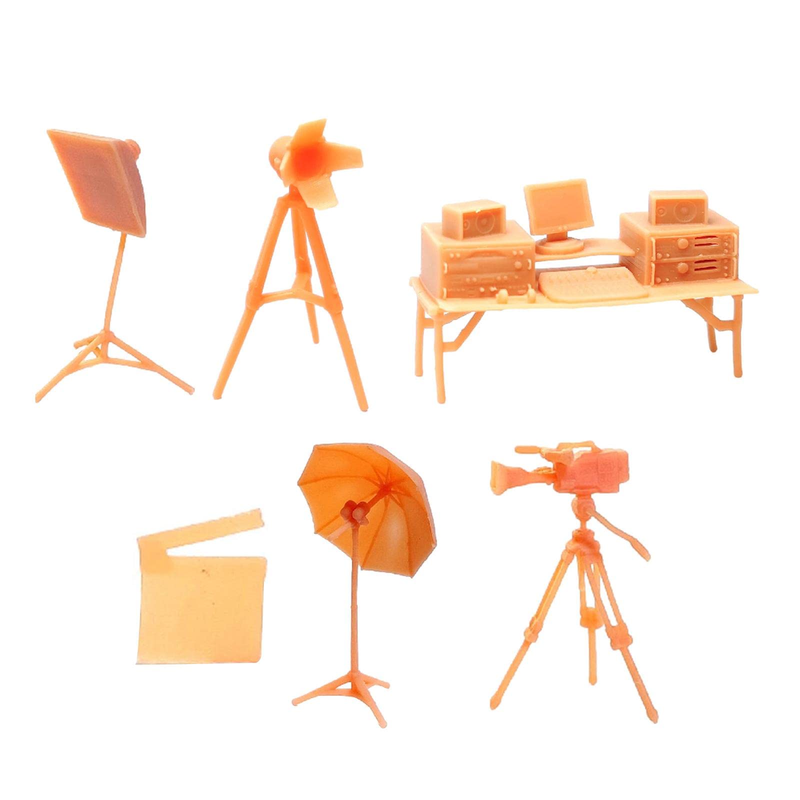 AMLESO 1/64 Scale Miniature Shooting Equipment Accessories - Small Resin Statue, Realistic Mini Model for Desk Decor, DIY Micro Landscapes & Military Diorama Scenes - Perfect for Collectors, Wargaming, and Office Display