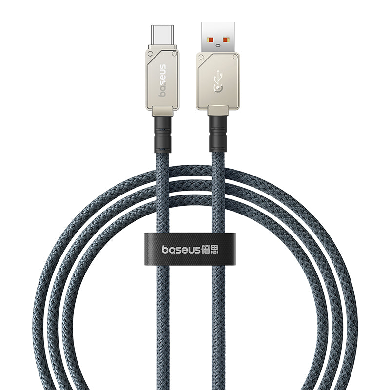Baseus Unbreakable 100W USB to Type C Fast Charging Cable 1m - Durable & High-Speed Charging for iPhone 15/14/13, Samsung Galaxy, iPad, MacBook - Perfect for Home, Office & Travel