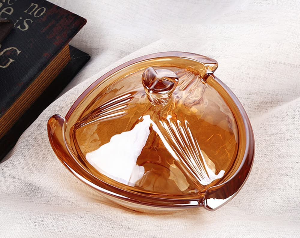 Glass Candy Dish with Lid - Airtight Food Storage Jar for Candy, Cookies & Snacks | Perfect for Parties, Kitchen & Pantry Organization