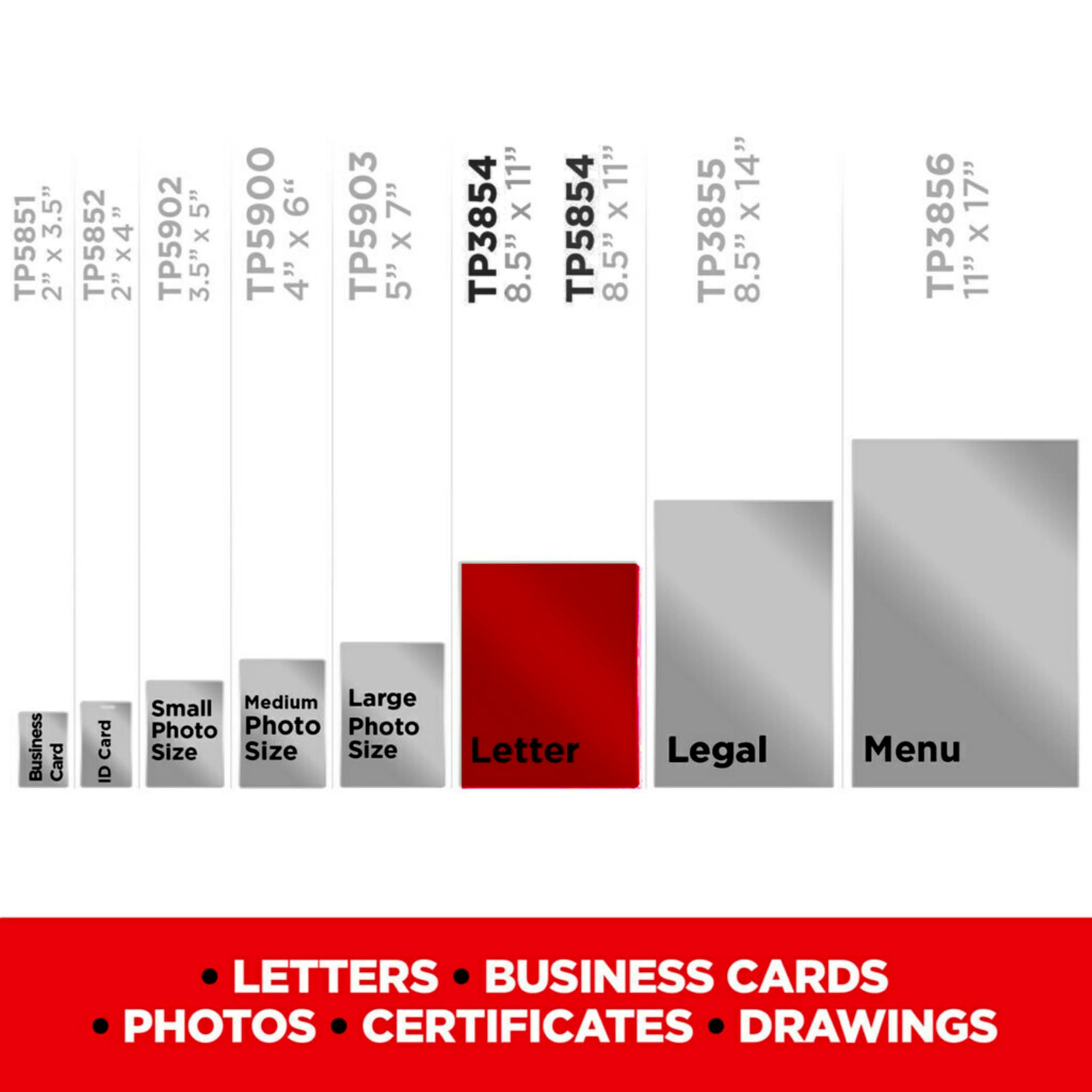 Scotch Thermal Laminating Pouches 200pk, 3mil Clear for Letter Size Paper - Perfect for Office & School Projects