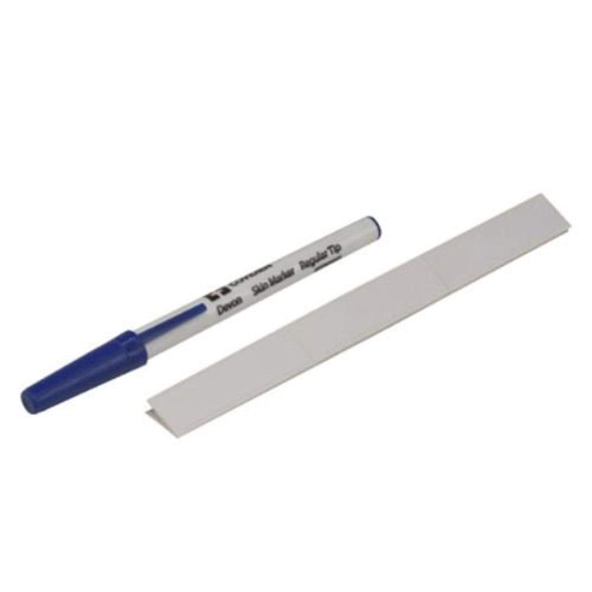 Covidien 31145777 Devon Surgical Skin Markers - 100 Pack with Regular Tip, 9 Labels & Flexi-Ruler | Preoperative Skin Marking for Surgery, Dermatology & Medical Procedures