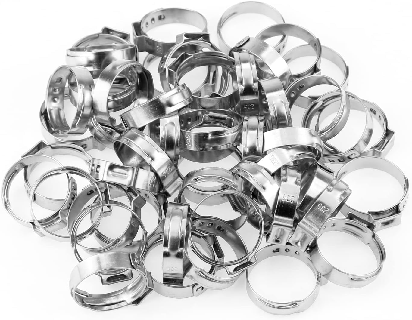 20.3-23.5mm Hose Clamps 50Pcs - Secure Pipe Connections for Plumbing & Automotive
