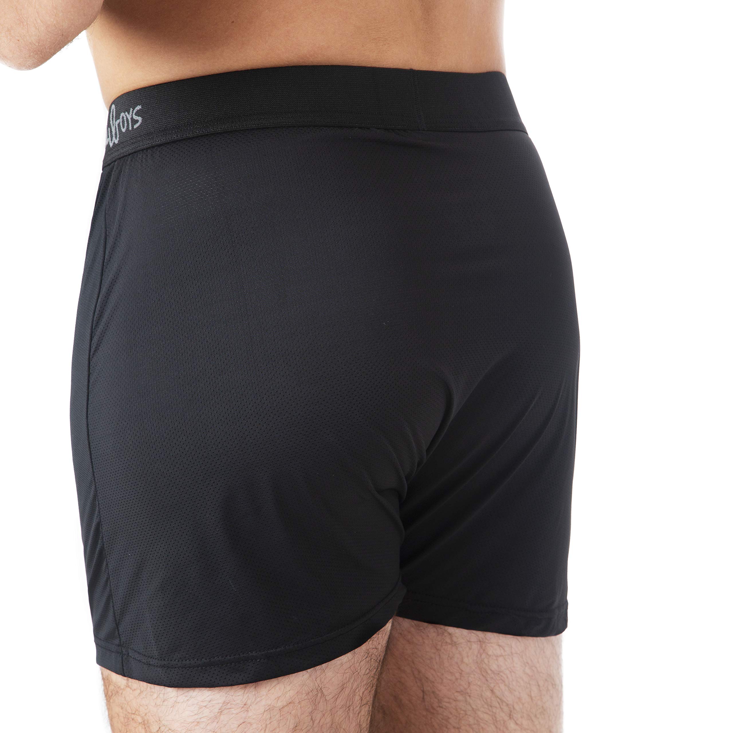 Chill Boys Performance Boxer Briefs 3-Pack - Moisture Wicking Men's Underwear for Active Lifestyle | Comfortable Cooling Boxer Shorts for Workout, Sports & Everyday Wear