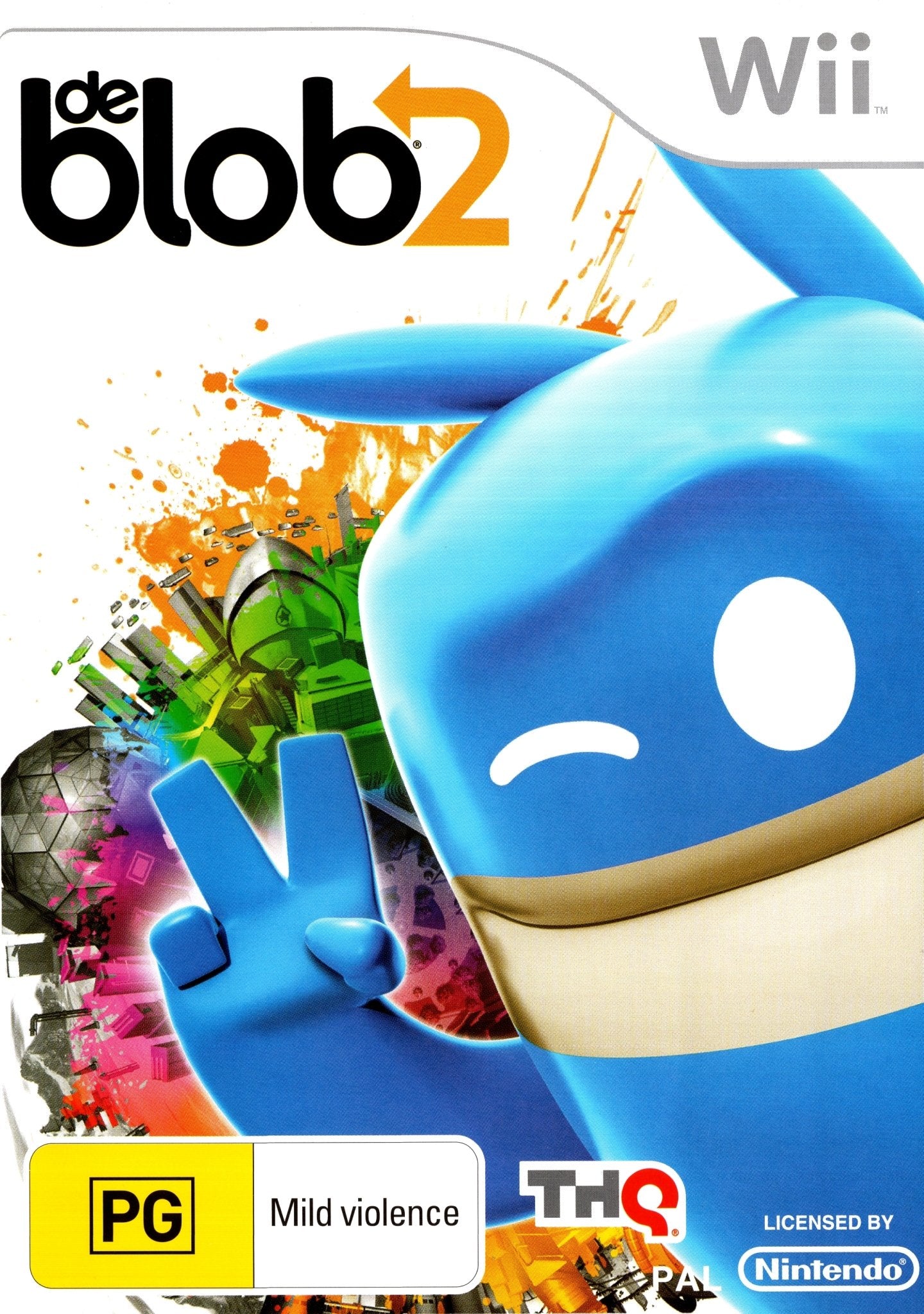 De Blob 2 - Nintendo Wii Game (PAL Version) - Fun Family Adventure Game for Kids & Adults - Perfect for Party Gaming & Family Entertainment