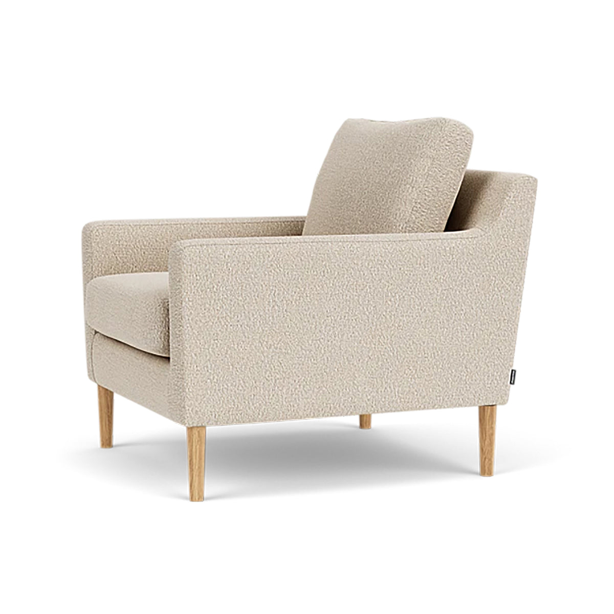 Astha Boucle Armchair - Modern Velvet Accent Chair for Living Room, Bedroom & Office - Soft Upholstered Lounge Chair with Solid Wood Legs - Stylish Home Decor for Cozy Reading Nook & Relaxation