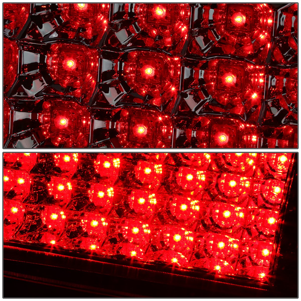 Auto Dynasty Full LED Tail Lights for 2000-2006 Chevy Tahoe Suburban 1500/2500 & GMC Yukon XL 1500/2500 - Chrome Housing Clear Lens Brake Lamps (Driver & Passenger Side) - Perfect for Night Driving, Car Upgrades & Enhanced Safety