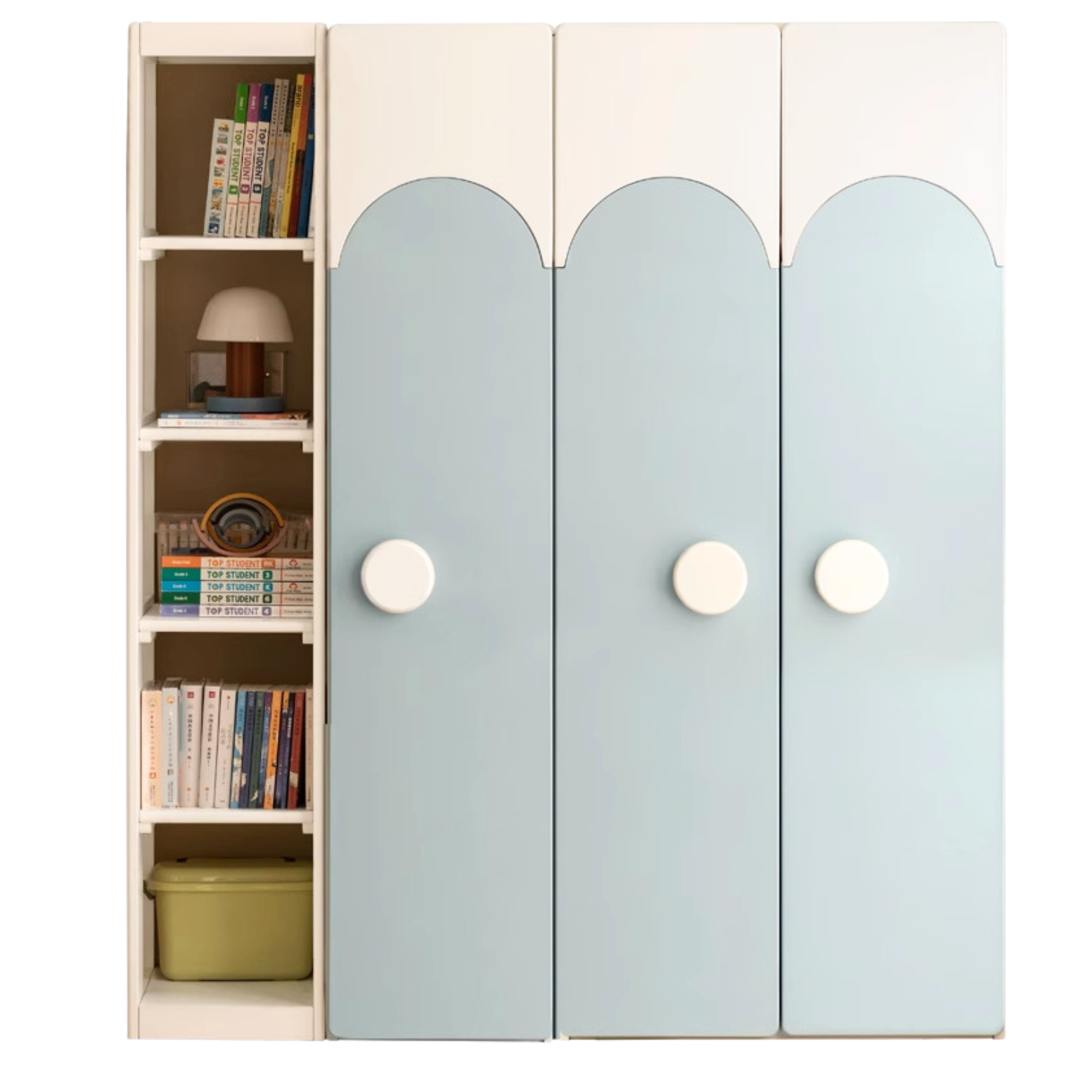Pine Solid Wood Kids Wardrobe - Durable & Stylish Storage for Bedroom, Nursery, or Playroom - Perfect for Organizing Clothes, Toys & Accessories