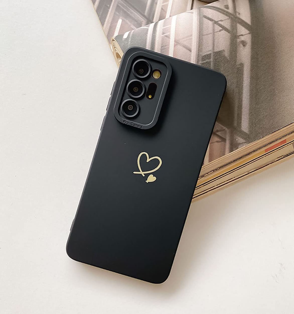 Cute Plated Love Heart Samsung Galaxy Note 20 Ultra Case - Shockproof TPU Bumper Cover with Full Camera Protection | Compatible with Galaxy Note 20 Ultra 5G 6.9