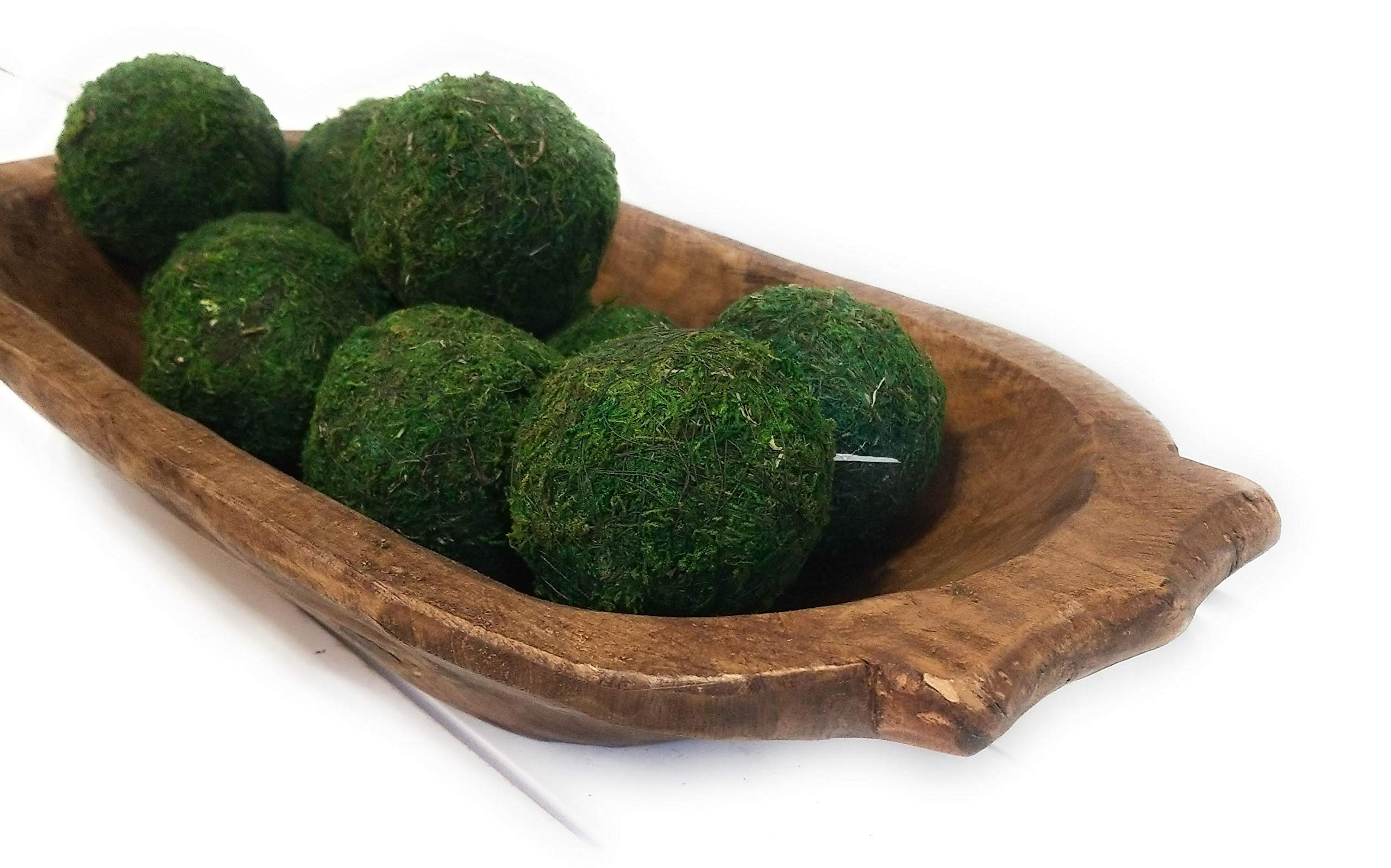 Rustic Big Horn Wooden Decorative Bowl - Handcrafted Dough Bowl for Farmhouse Decor - Perfect for Centerpieces, Fruit Display & Rustic Home Decor