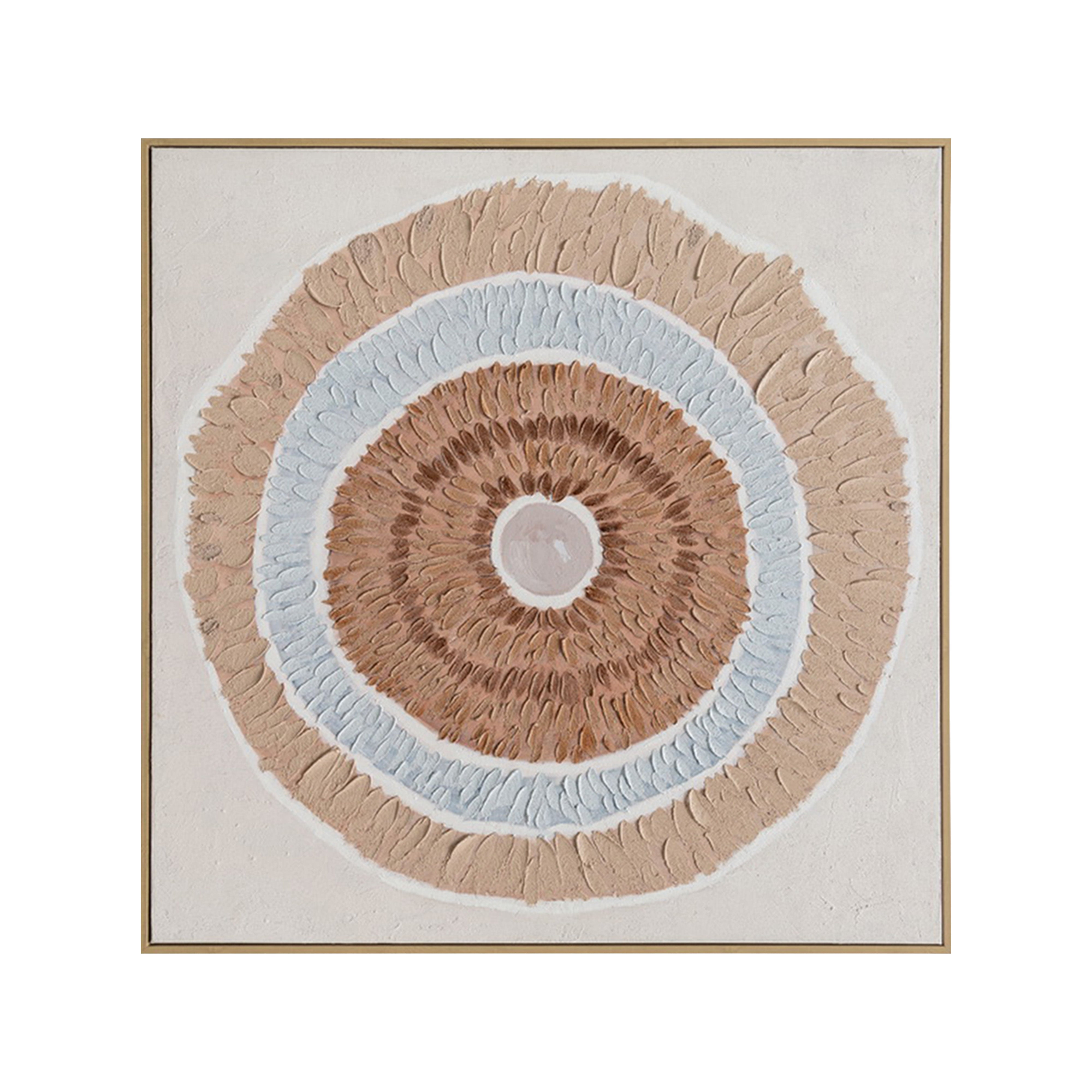 Urban Style Textured Oil Painting Brushmarks Natural Ring - Elegant Handmade Jewelry for Women, Perfect for Art Lovers & Boho Fashion