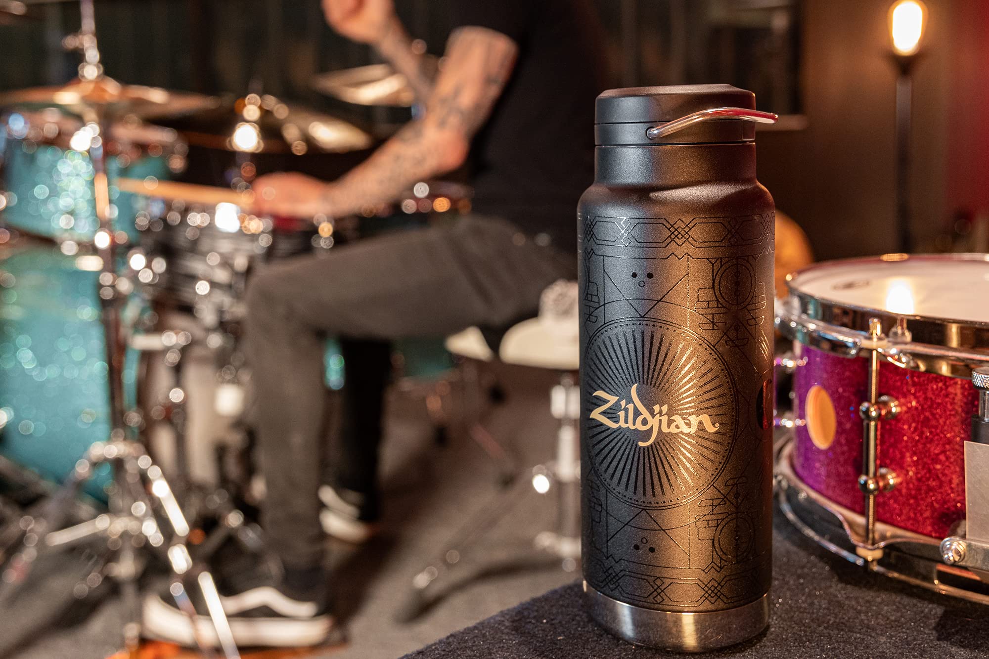 Zildjian ZDW00132 Premium Stainless Steel Water Bottle - 20oz Insulated, Leak-Proof, BPA-Free - Perfect for Gym, Hiking, Travel & Everyday Hydration