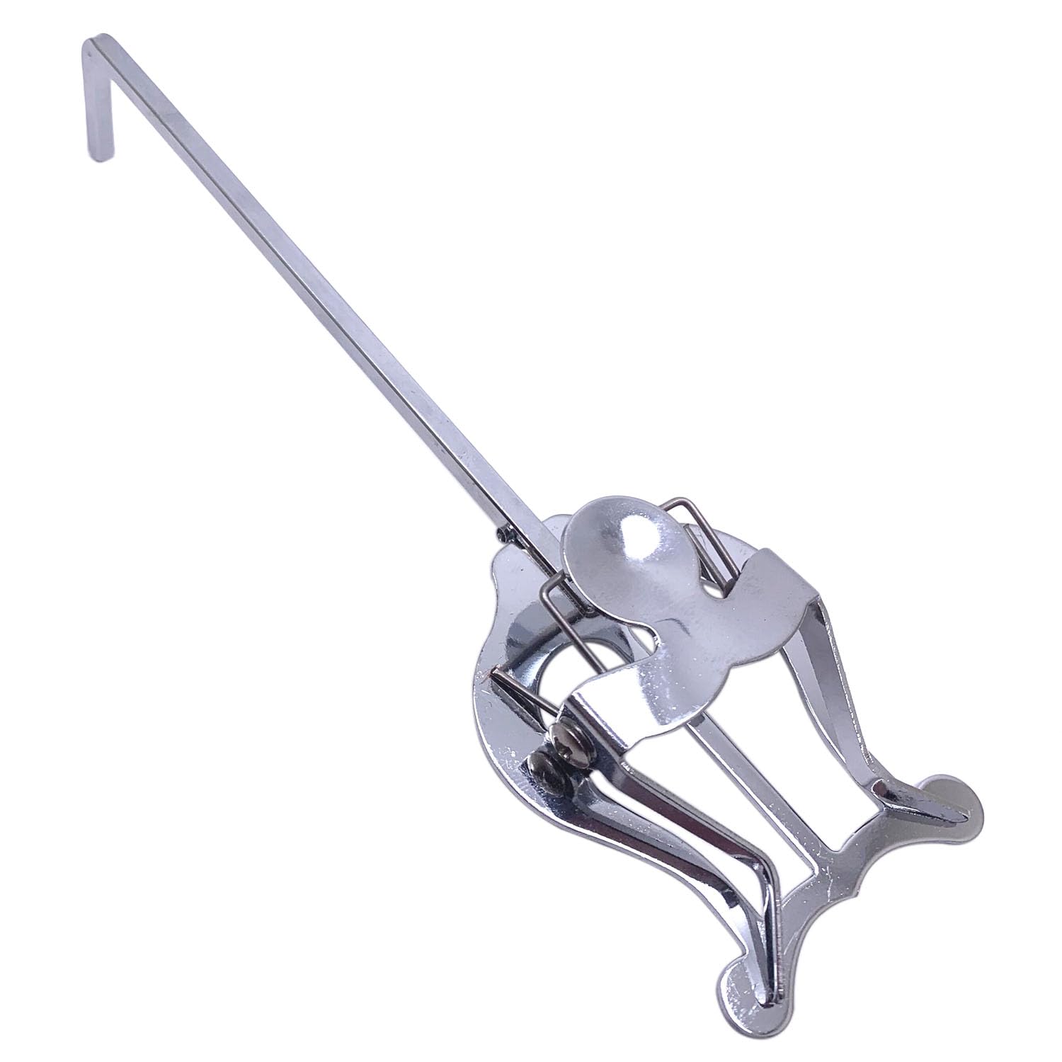 Trumpet Horn Marching Lyre Clamp-On Holder - Metal Plating Music Sheet Clip (Silver) - Perfect for Brass Band Performances & Outdoor Marching Events