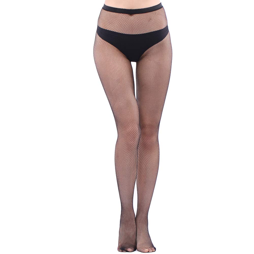 EVERSWE High Waist Fishnet Tights for Women - Sexy Thigh High Suspender Stockings with Garter Belt, Sheer Lingerie for Date Night, Cosplay & Boudoir Photography
