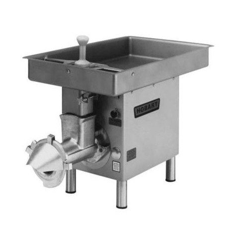 Hobart 4732 Commercial Meat Chopper with Stainless Steel Feed Pan – Perfect for Restaurants, Butcher Shops & Food Processing