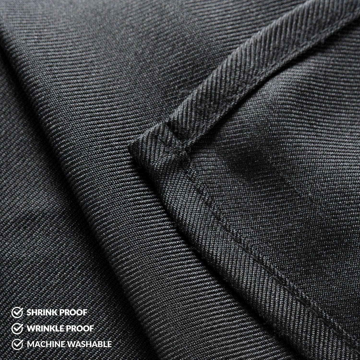 Premium Black Performance Twill Tablecloth - Wrinkle & Stain Resistant - Perfect for Weddings, Parties, and Formal Dining Events
