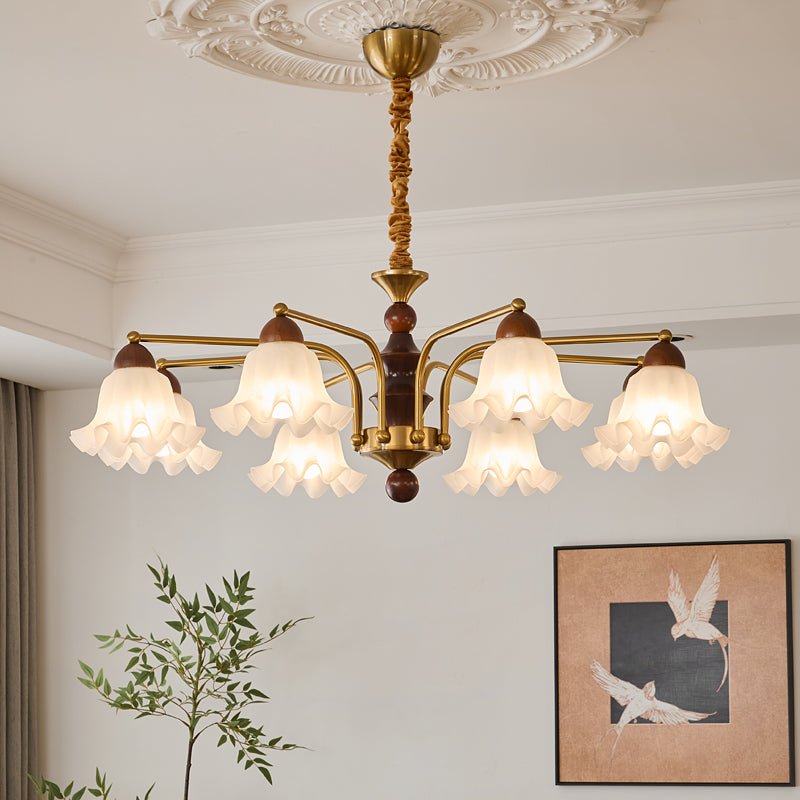 Dioris Crystal Chandelier - Elegant Modern Ceiling Light Fixture for Dining Room, Living Room & Bedroom | Energy Efficient LED Lighting | Perfect for Home Decor & Interior Design