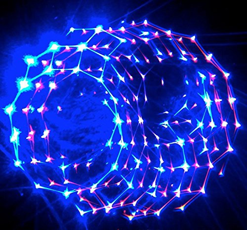 GloFX Transparent Blue Kaleidoscope Glasses - Rainbow Prism Diffraction Lenses for Rave Parties, Music Festivals & Trippy Visual Effects - Fun Light Refraction Eyewear for Concerts, EDM Events & Psychedelic Experiences
