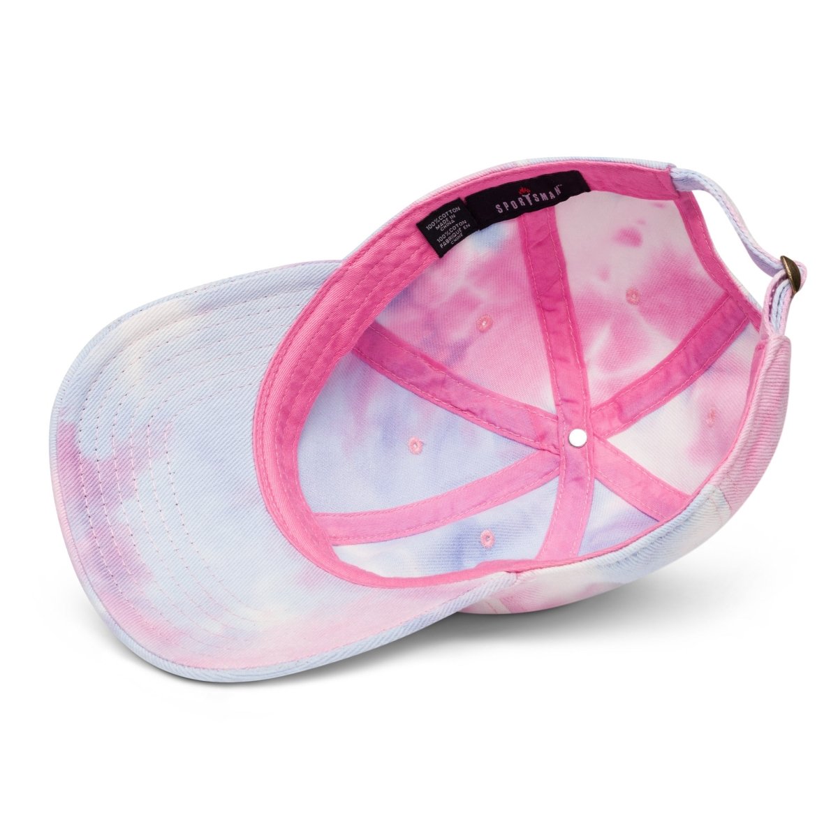 SOBER AF Tie Dye Baseball Cap - Spring Blossom Print Adjustable Dad Hat for Men & Women - Perfect for Music Festivals, Beach Days & Casual Outfits