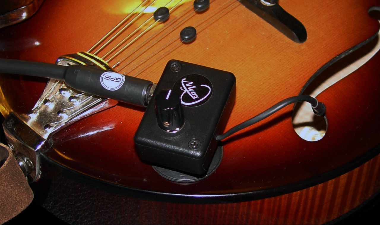 Myers Pickups Octave Mandolin Pickup with Flexible Micro-Gooseneck - Professional Acoustic Instrument Amplification for Live Performances & Studio Recording