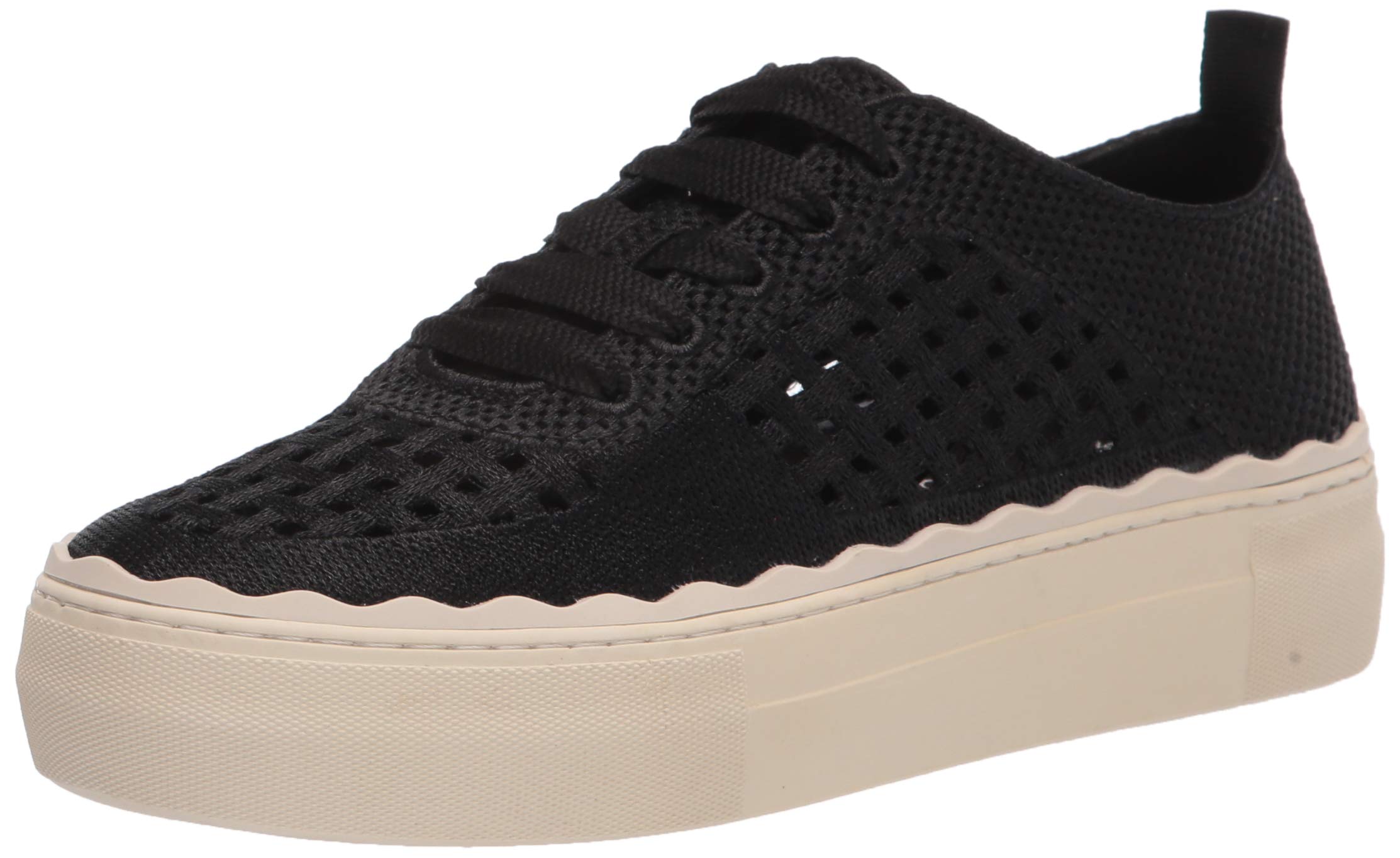 Vince Camuto Women's Jamminna Woven Sneakers - Black Size 7.5 | Comfortable Casual Shoes for Women | Perfect for Walking, Shopping & Everyday Wear
