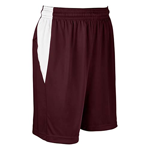 Maroon, White
