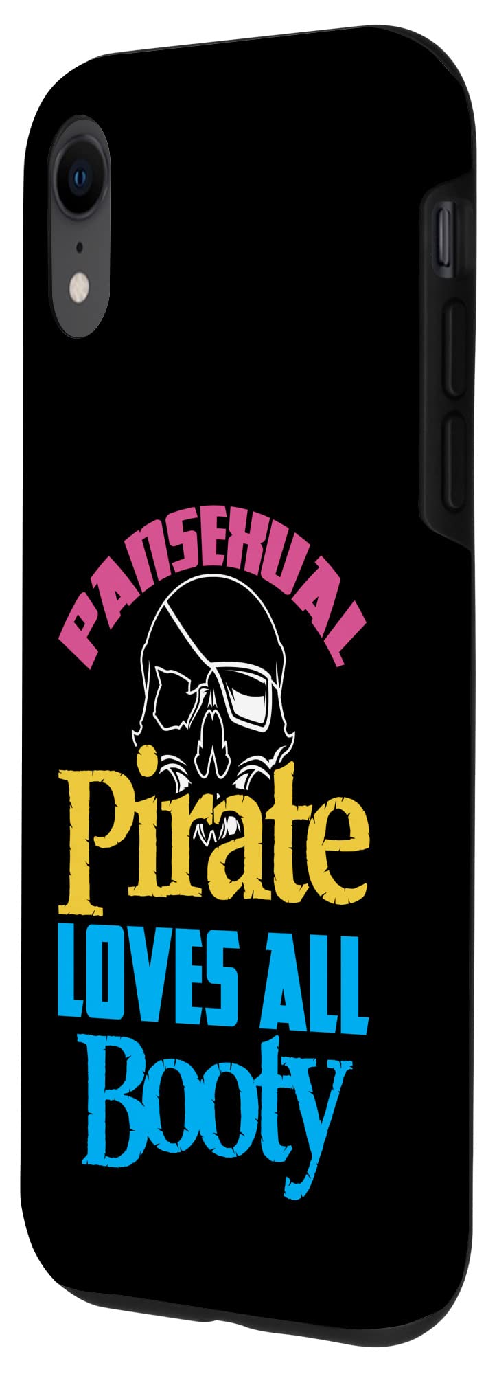 iPhone XR Case - Pansexual Pirate Design - Universal Fit for All Models - Perfect for LGBTQ+ Pride & Pirate Theme Lovers