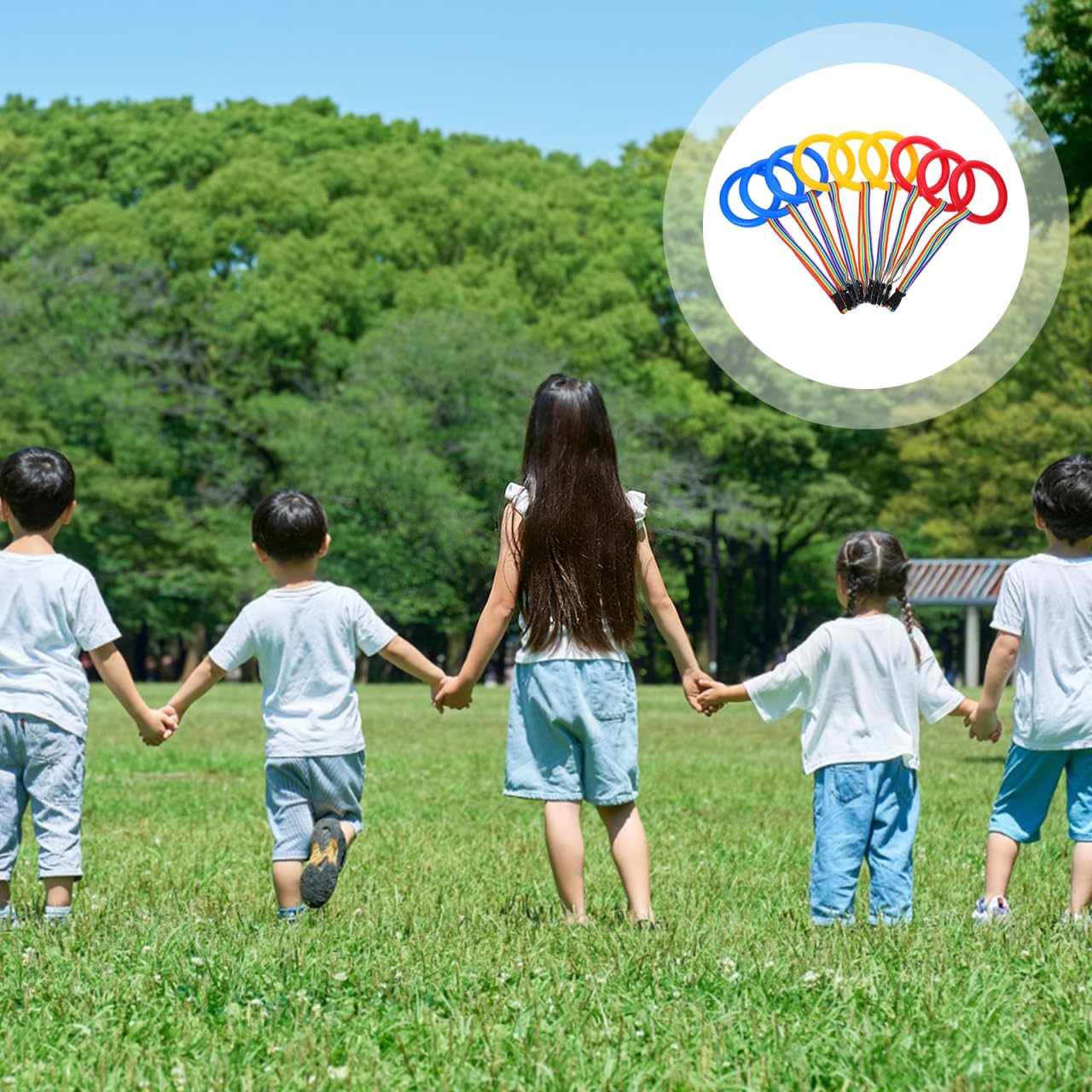 **Toddler Walking Rope – 18-Piece Adjustable Preschool Wristband for Kids, Safe & Durable Walking Aid for Classroom, Field Trips, and Outdoor Activities**