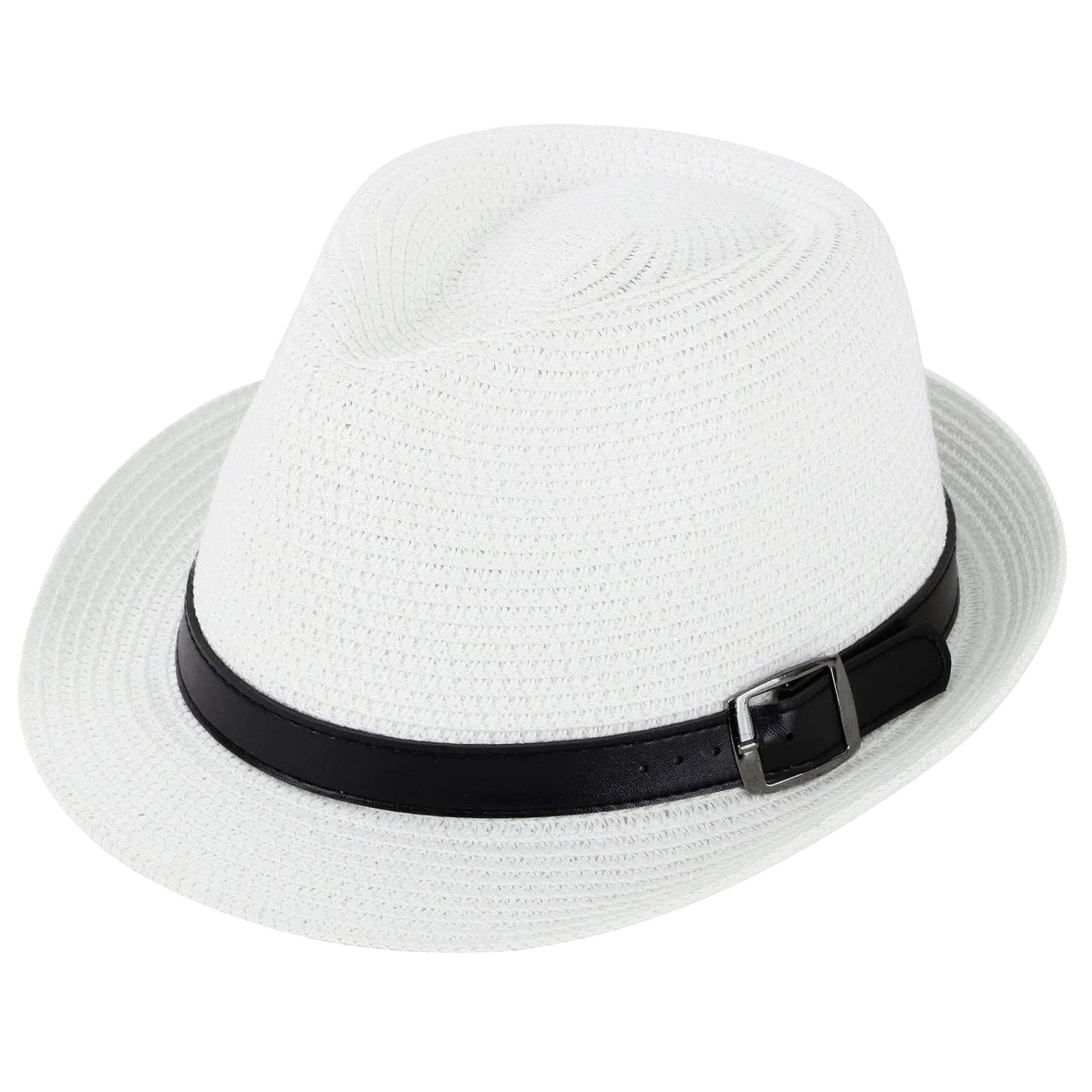 Stylish Straw Fedora Hats for Men & Women - Summer Sun Protection