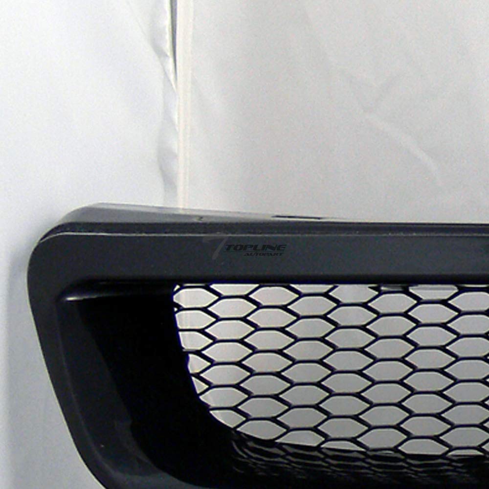 1999-2000 Honda Civic Glossy Black T-R Style Aluminum Mesh Front Bumper Grille | Replacement Car Part | Perfect for Customization & Street Style Upgrades