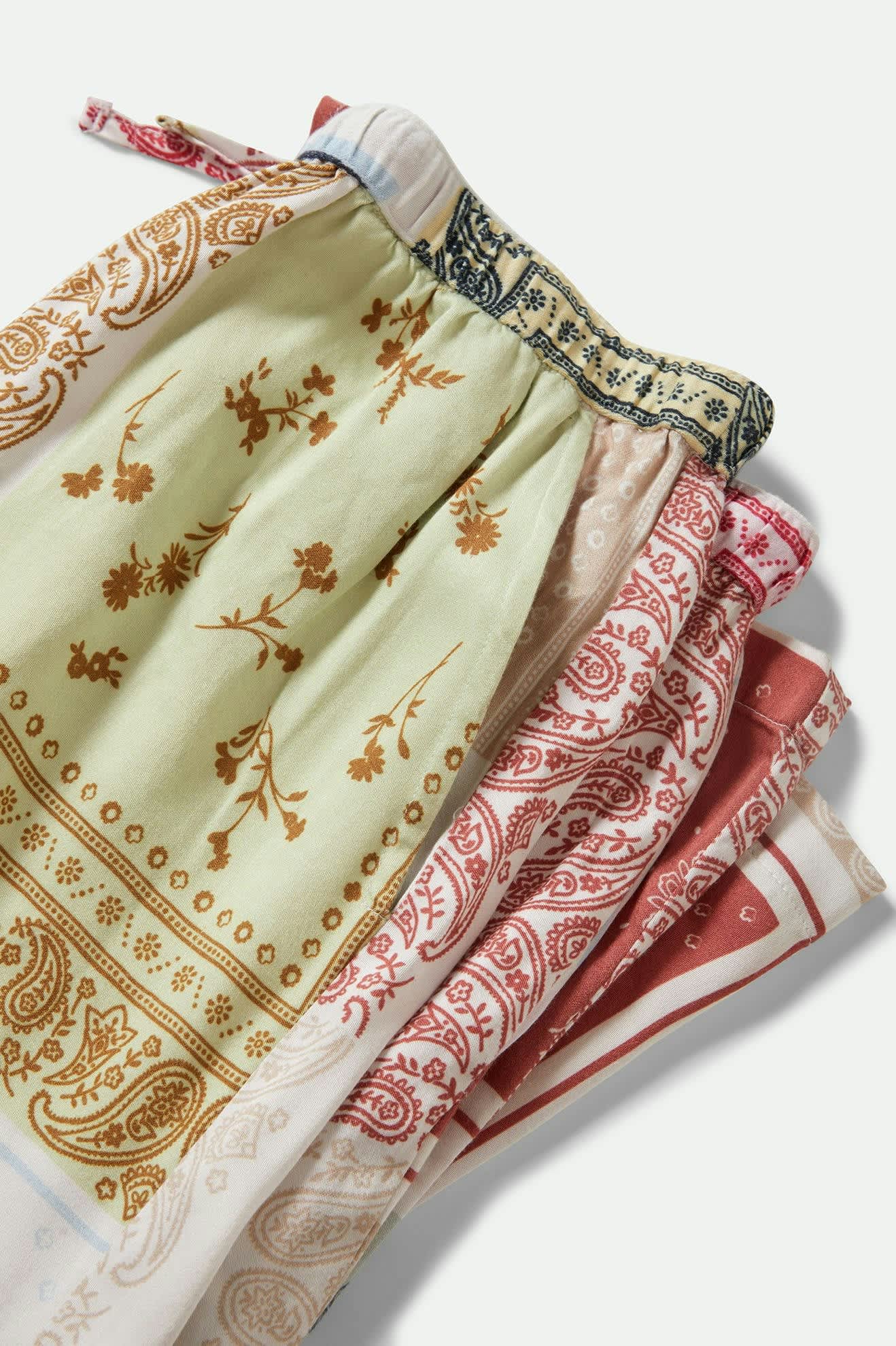 Silky Hudson Lounge Pants for Women - Soft Comfortable Casual Pajama Bottoms with Multi-Color Bandana Print - Perfect for Yoga, Home Wear & Relaxation