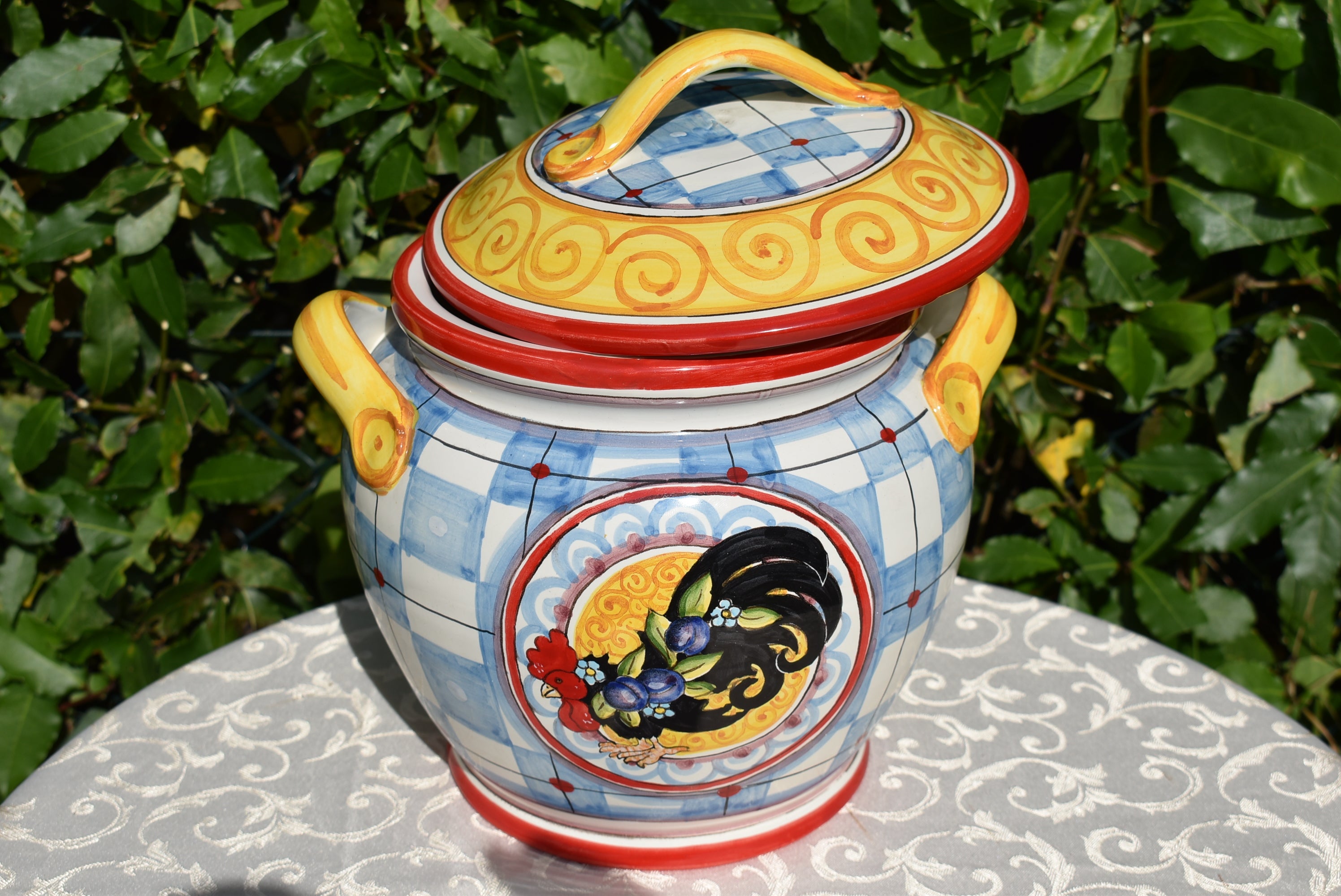 Ceramic Cookie Jar with Airtight Lid - Elegant Kitchen Storage for Cookies, Snacks & Dry Food - Perfect for Home, Office & Gift Giving