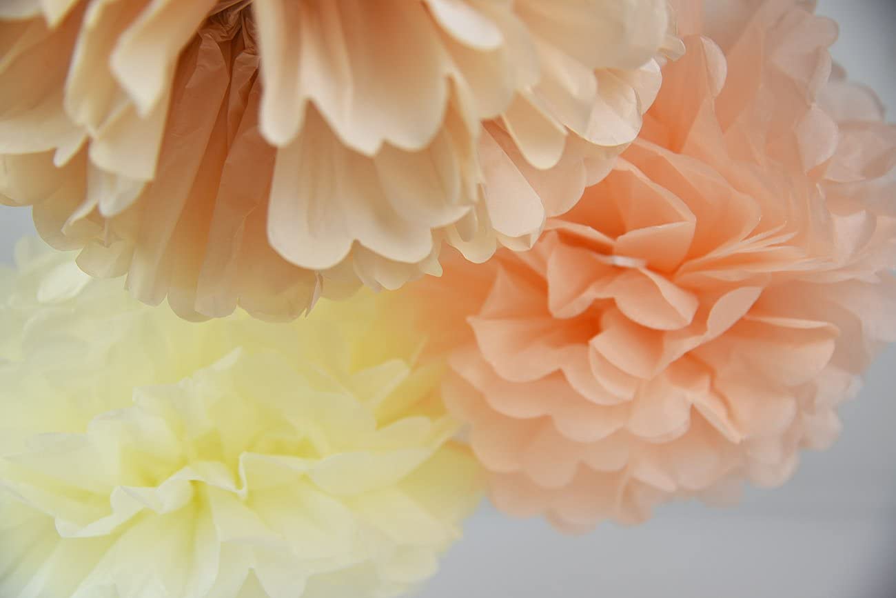 Peach Birthday Party Decorations - Rustic Baby Shower, Boho Bridal Shower & Autumn Fall Party Supplies | Sweet as a Peach Theme for Gender Reveal, 1st Birthday & Wedding Showers | Perfect for Indoor/Outdoor Events