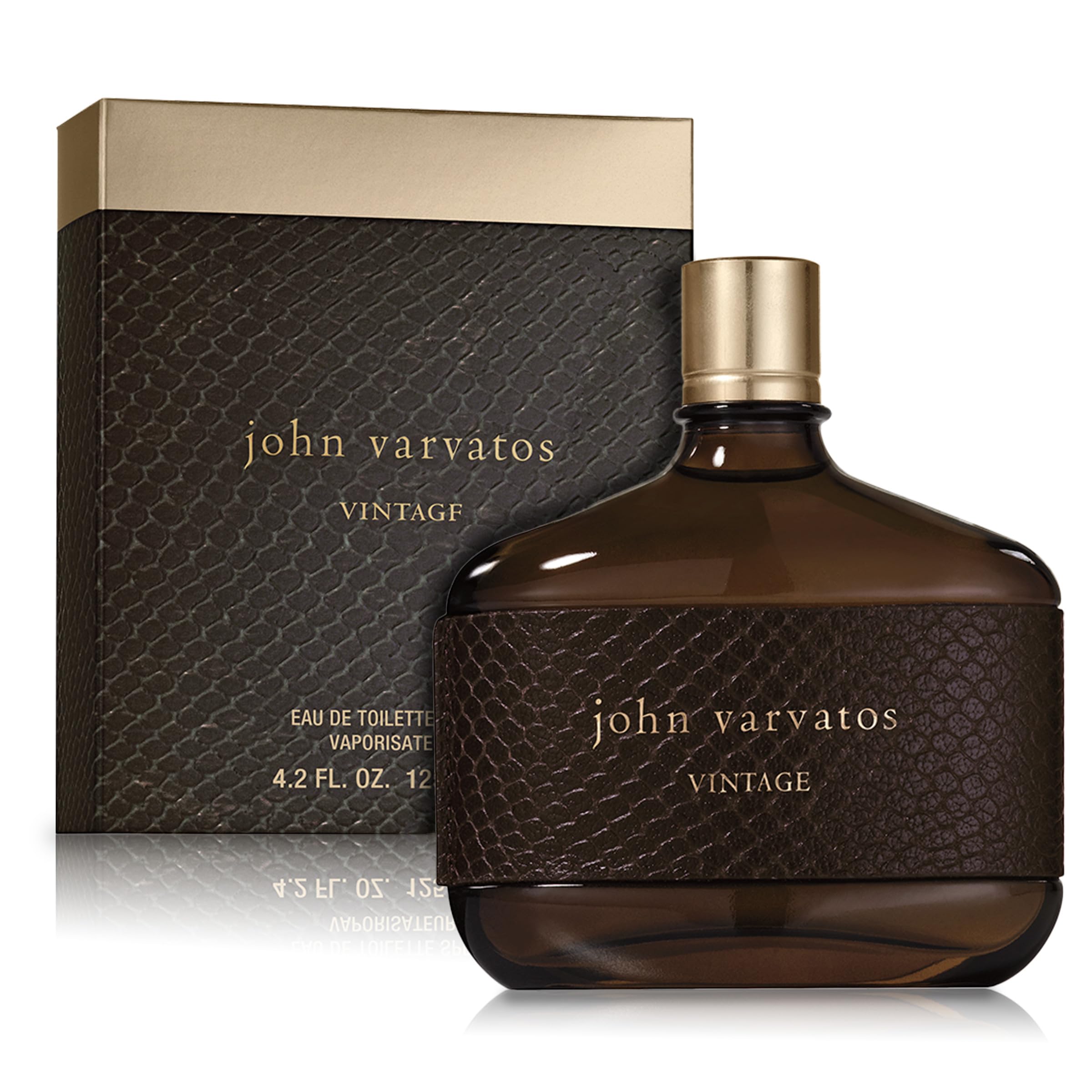 John Varvatos Vintage Eau de Toilette for Men - Aromatic Chypre Cologne Spray with Quince, Patchouli & Tobacco Notes | Perfect for Date Nights, Special Occasions & Everyday Luxury