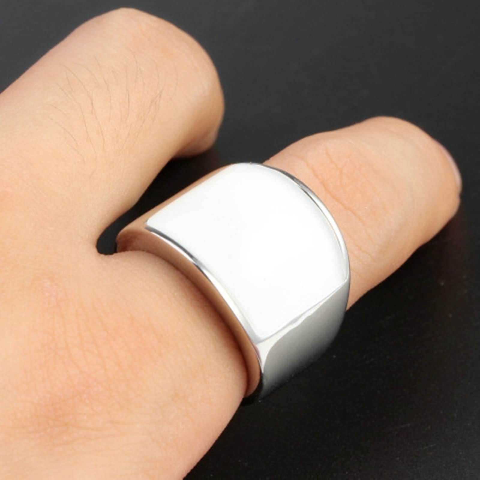 Gothic Men's Rings with Cat Eye Stone - Stainless Steel for Goth Style & Fashion
