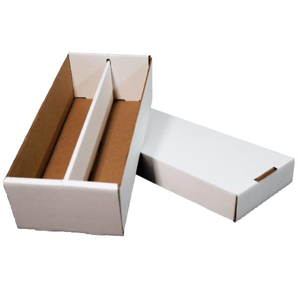 20-Pack 1600-Count Trading Card Storage Box for Shoes - Durable Card Organizer by Woodhaven Trading Firm - Perfect for Collectors, Gamers & Sports Card Storage