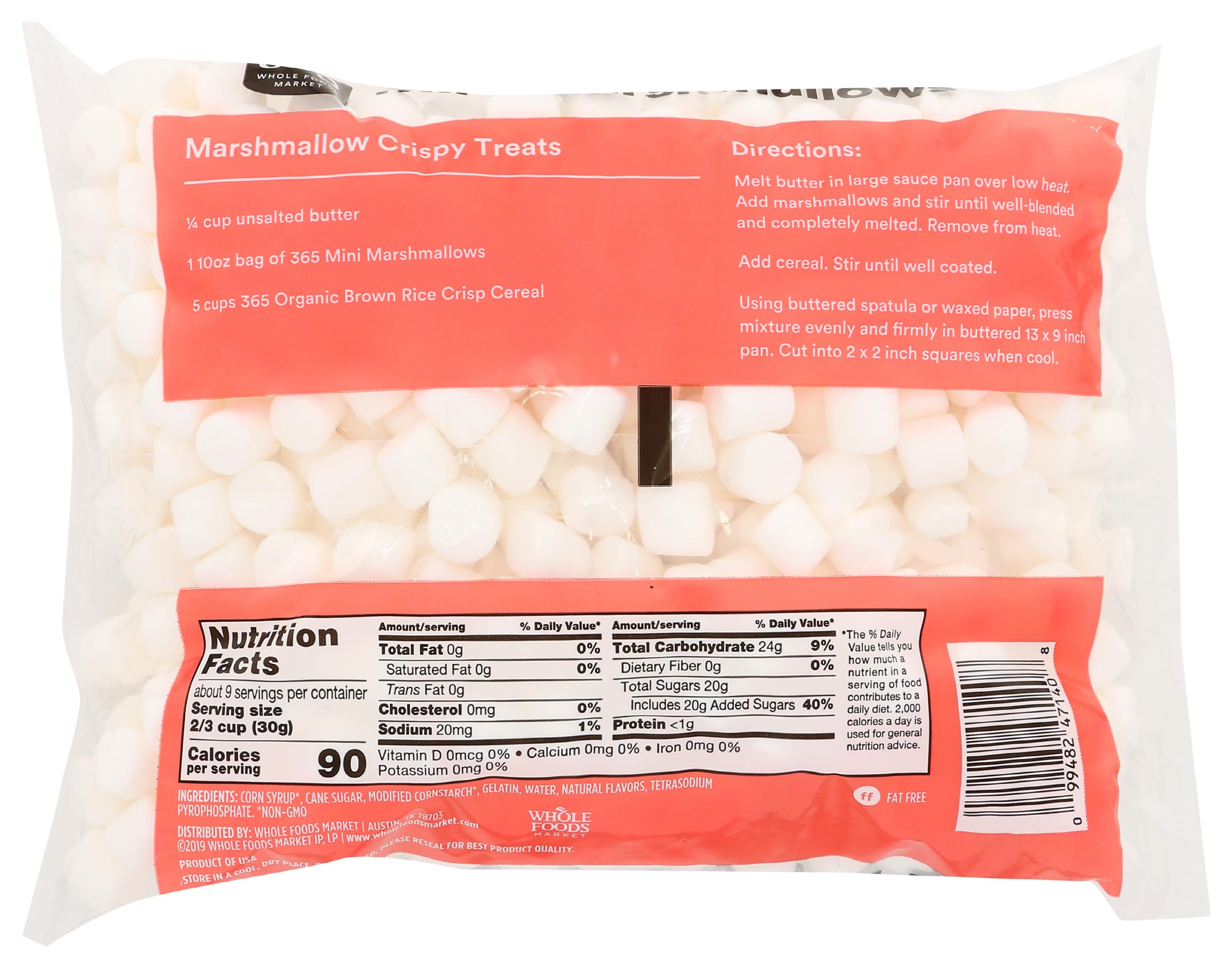 365 by Whole Foods Market Mini Marshmallows, 10 oz - Perfect for Hot Chocolate, Baking & Campfire S'mores