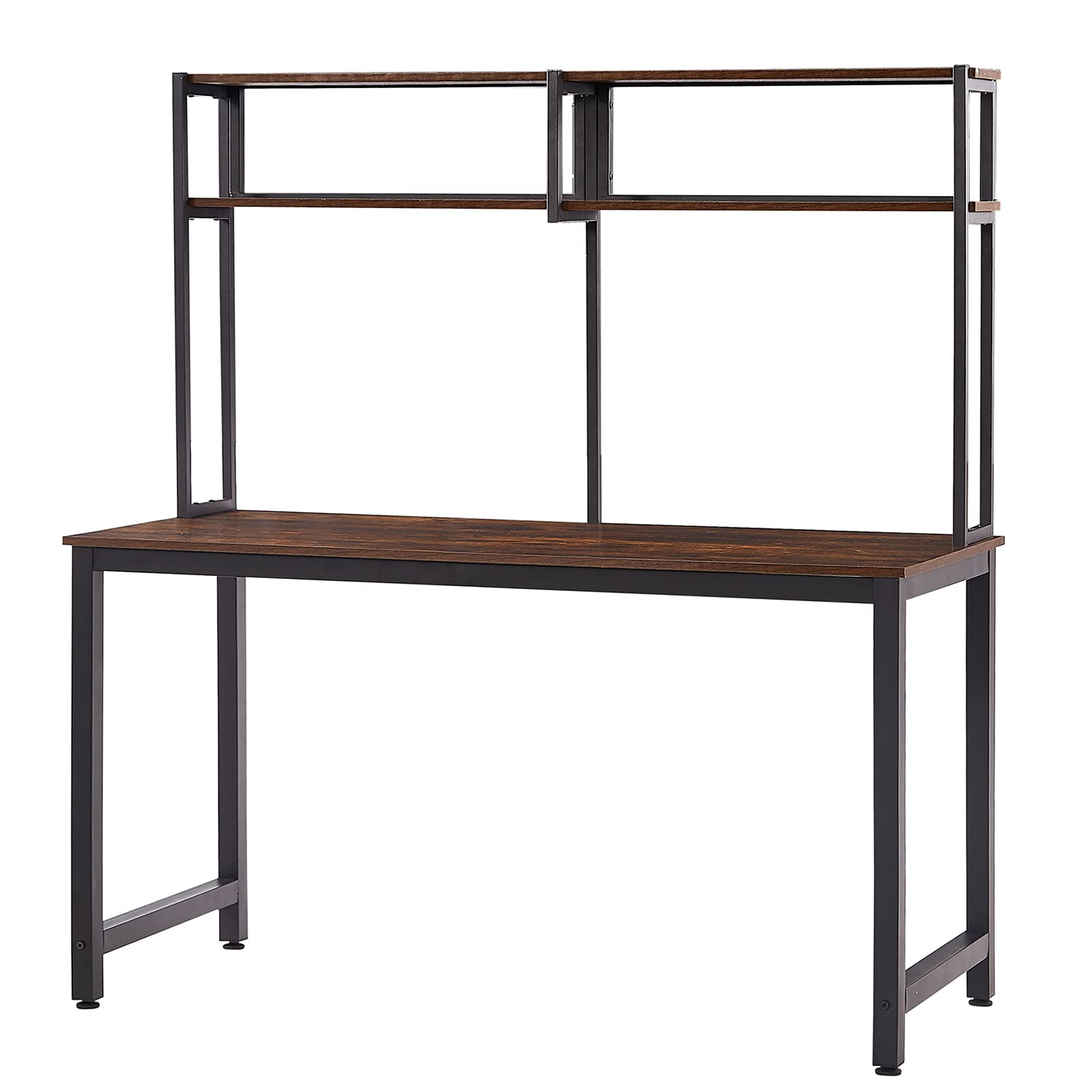 AIWKR Home Office Computer Desk - Modern Industrial Study Writing Desk with Storage Shelf, Laptop Table for Small Spaces | Perfect for Remote Work, Online Classes & Home Office Setup
