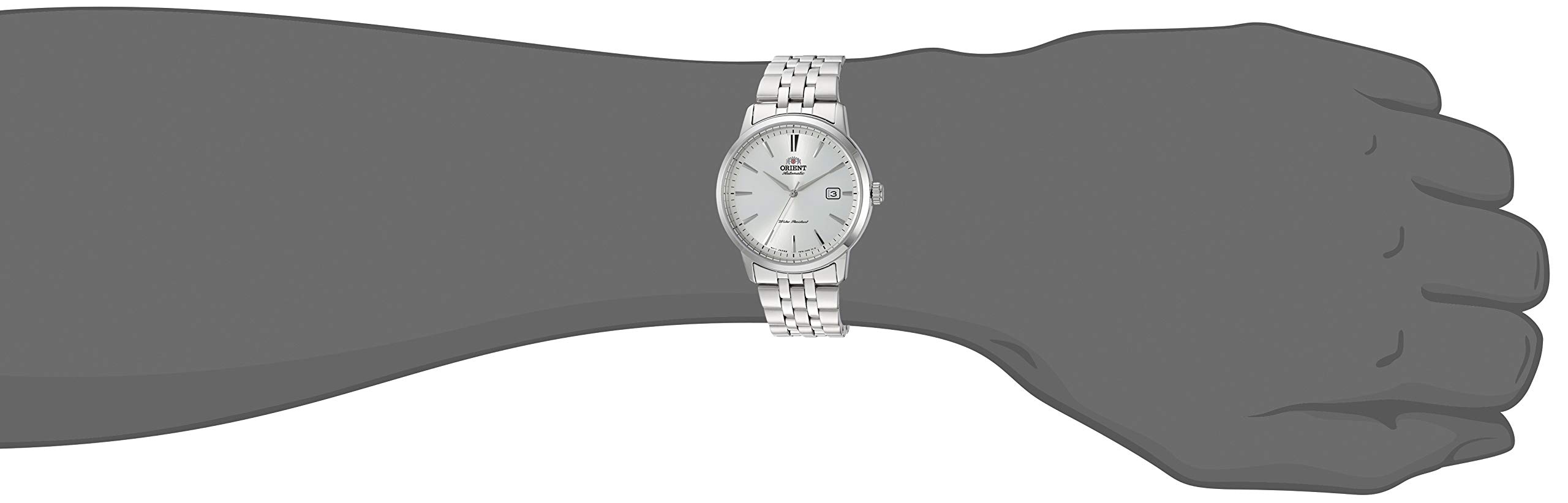 Orient Symphony 3 Stainless Steel Japanese Automatic Hand Winding Dress Watch for Men - Elegant Business & Formal Wear Timepiece