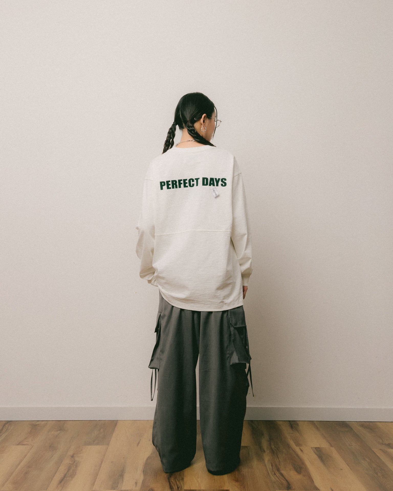 NEUTRAL SOCIETY Perfect Days Long Sleeve Big T-Shirt - Black | Casual Streetwear for Men & Women | Perfect for Everyday Wear, Outings and Layering
