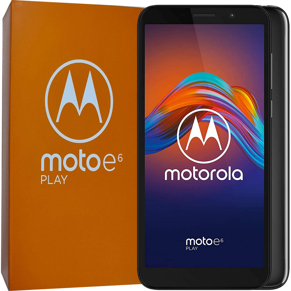 Motorola Moto E6 Play Smartphone - 2GB RAM 32GB Storage, Dual SIM Unlocked GSM Phone (Black) for Travel, Business & Everyday Use