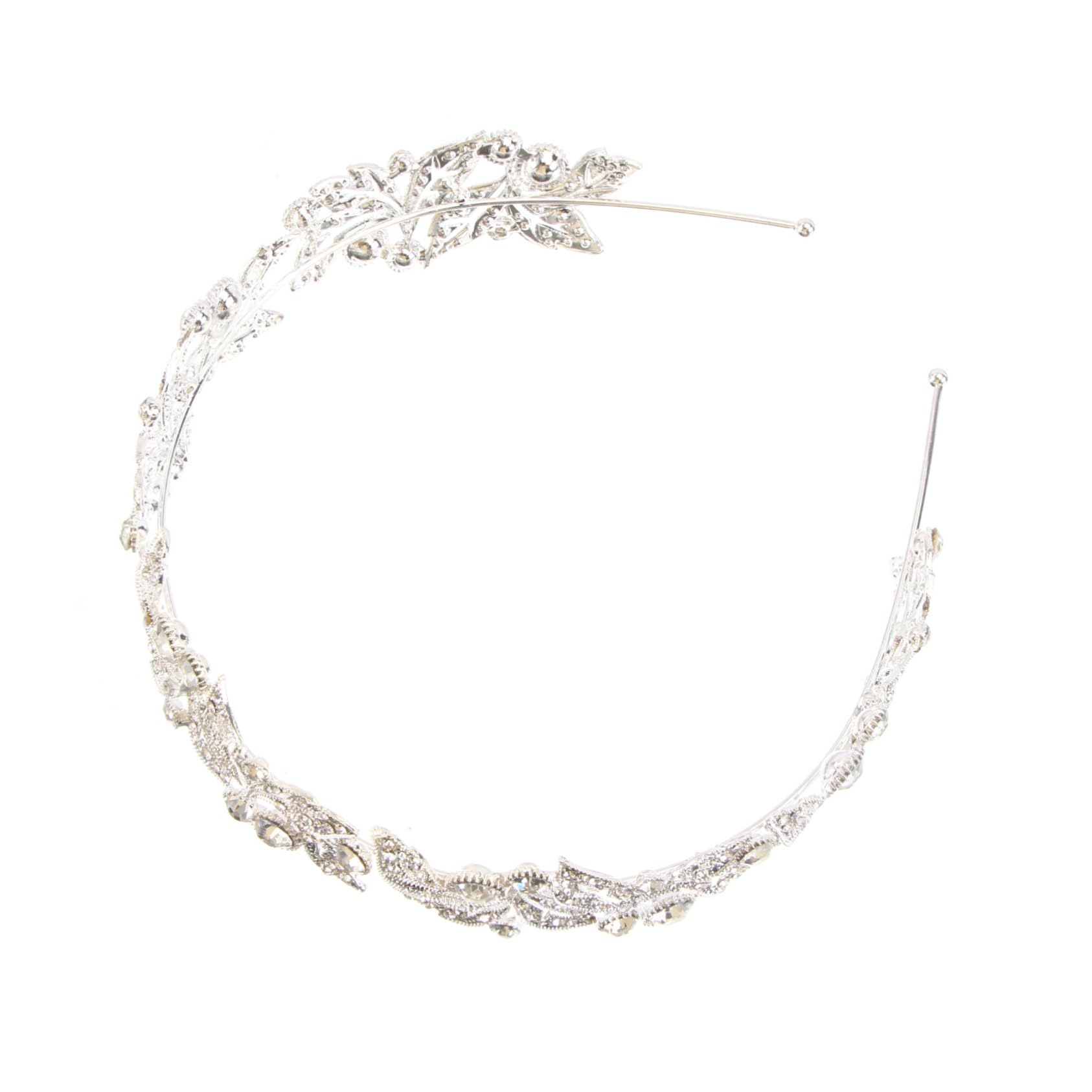Sparkling Rhinestone & Pearl Bridal Tiara Headpiece for Women - Elegant Wedding Crown Headwear for Bride, Bridesmaids, and Special Occasions
