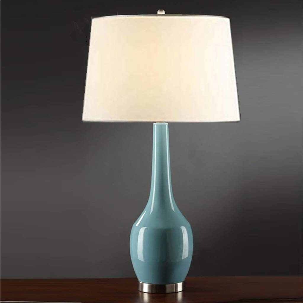 Vintage Hand-Painted Ceramic Table Lamp - 27
