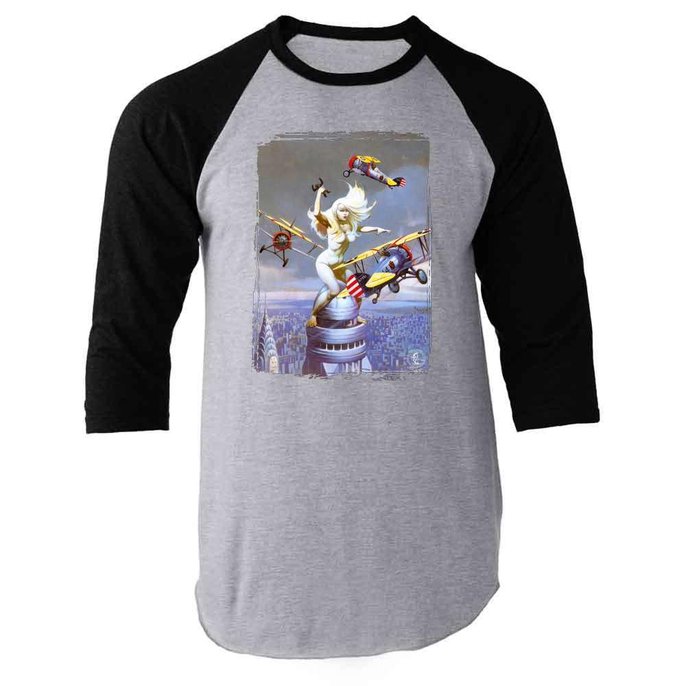 Frank Frazetta Queen Kong Art Graphic T-Shirt for Men - Vintage Pop Culture Tee for Casual Wear, Gifts & Comic Conventions