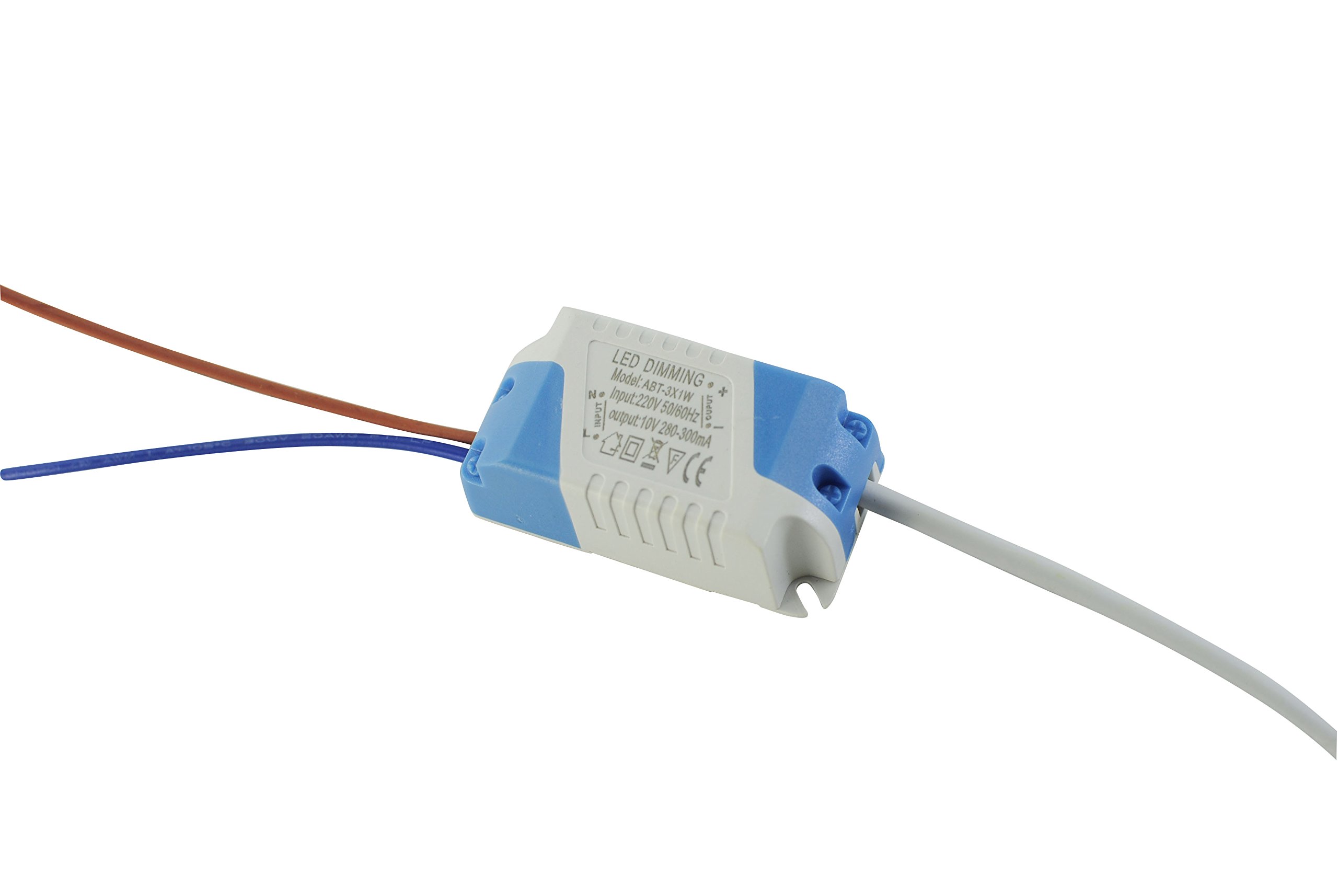 3W Dimmable High Power LED Driver - AC110V Input, 10V Output - External Power Supply for LED Ceiling Lights & Lamps - Perfect for Home, Office, and Commercial Lighting Projects